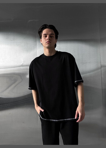 Чорний літній стильний костюм🔝😎 Luna