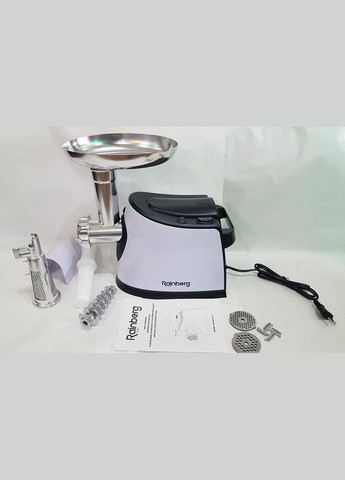 Електрична м'ясорубка для м'яса з насадками для соку RB-674 звичайна побутова електром'ясорубка Rainberg (297332263)