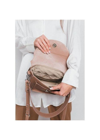 Сумка крос-боді через плече жіноча з натуральної шкіри маленька Карамельний 37961 The Wings (355245069)