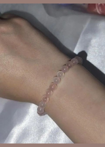 Браслет з рожевого кварцу, браслетик з рожевого кварцу, браслет рожевий кварц, прикраса Fashion Jewelry (339102908)