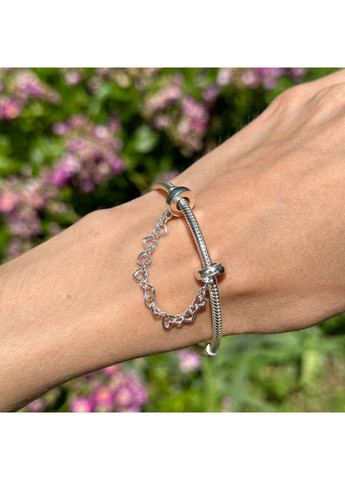 Серебряная защитная цепочка Пандора "Сердца" 792274C00 Kabluchka (355344638)