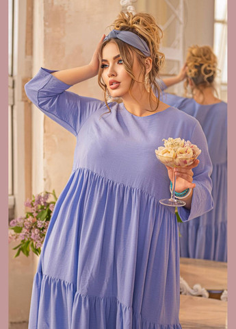 Сиреневое откровенный платье с оборками клара сиреневая 56 Tatiana