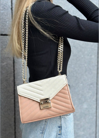 Жіноча сумка крос-боді Guess бежева No Brand (303360513)