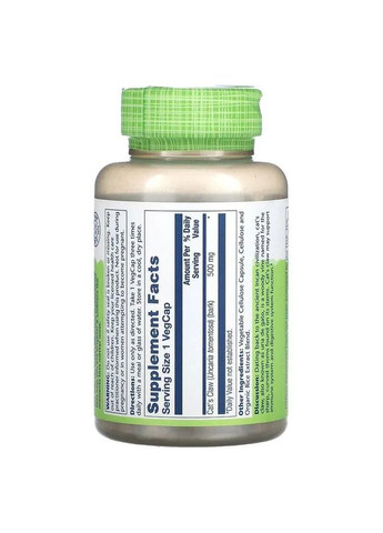 Котячий кіготь Cat`s Claw 500 мг 100 капсул Solaray (361118348)