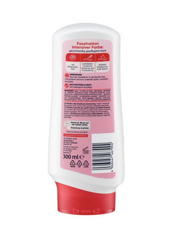 Кондиціонер для фарбованого волосся з ароматом півонії Conditioner Farbglanz, 300 ml Balea (366569702)