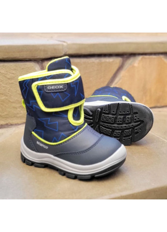 зимние детские сапоги b flanfil b waterproof respira, на липучке Geox