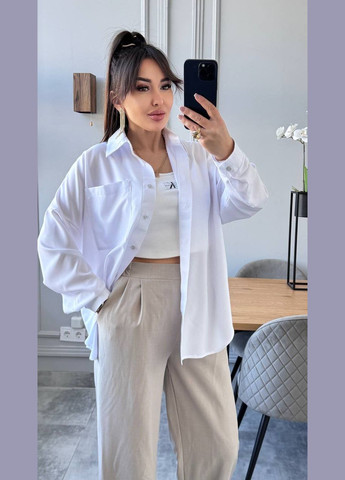 Сорочка оверсайз із легкої тканини софт Vakko (335003820)