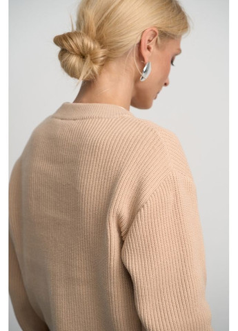 Бежевий демісезонний елегантний джемпер з бавовни та бамбуку (2865) Triko Bakh