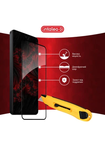 Захисне скло Full Glue для Xiaomi Redmi Note 14 4G Black (1283126599453) Intaleo (323429626)