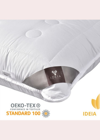 Подушка Air Dream Exclusive 50х70 см два чехла с молнией антиаллергенная белая для сна IDEIA (334726494)