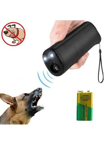 Ультразвуковий відлякувач собак AD-100 кишеньковий з ліхтариком Чорний No Brand (279784483)