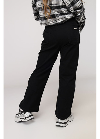 Черные демисезонные джинсы straight для девочки цвет черный cb-00278814 Eleysa