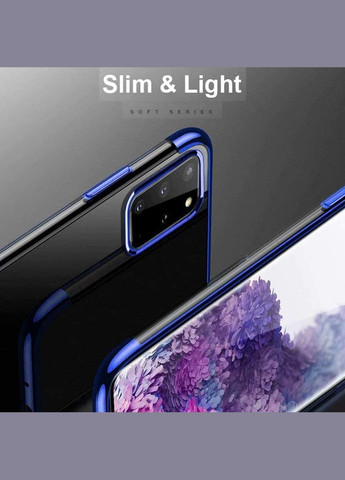 Тонкий силіконовий чохол для Galaxy S20 Ultra Синій Samsung (322212593)