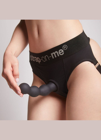 Насадка для страпона Dildo Plug Balls Black L - CherryLove Strap-On-Me (296623461)