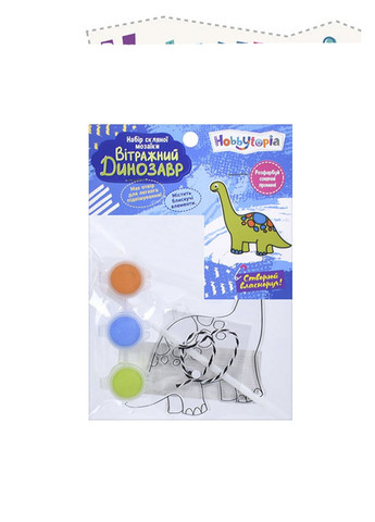 Набір для творчості "Вітражний динозавр" колір різнокольоровий CB-00265375 Limo Toy (319128064)