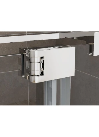Душевая кабина без поддона SR SC02-120x90x200-TR-01 прозрачное стекло Easy Clean 8мм, хром (KR5354) KOER (388161301)