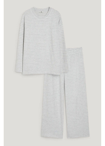 Светло-серая всесезон пижама (свитшот, штаны) C&A