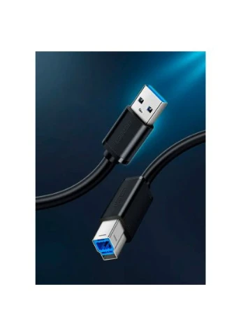 Кабель для принтера USB 3.0 AM/BM 2.0m US210 black (10372) Ugreen (400039504)