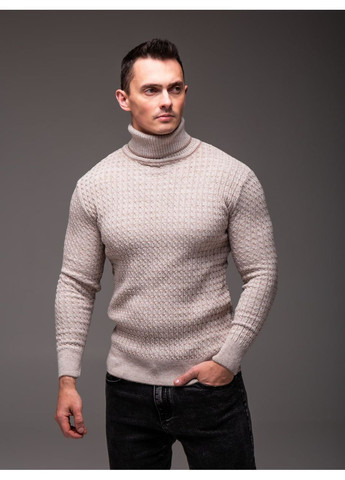 Бежевый демисезонный гольф свитер мужской производитель турция No Brand