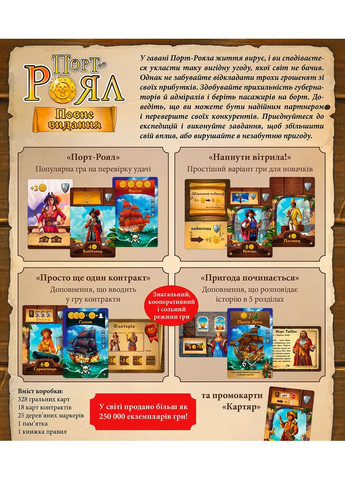 Настольная игра Порт-Роял. Полное издание + промонабор (Port Royal: Big Box) Lord of Boards (371876730)