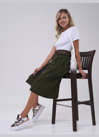 Трендові котонові кюлоти із защипами No Brand (328599238)