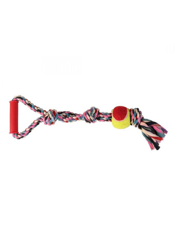 Іграшка Канат плетений з ручкою та м'ячем для собак, 50 см, d:6 см Trixie (292258314)