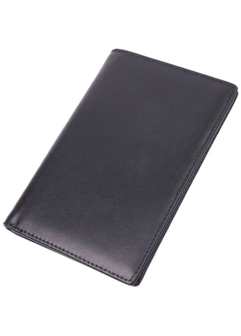 Мужское портмоне без застежки из натуральной кожи Vintage Черный Верховинка sale_15036 (398258277)