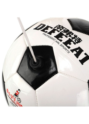 Мяч футбольный тренажер на веревке для тренировки техники Бело-Черный Official (размер 4) FB-6883-4 SP-Sport (369141850)