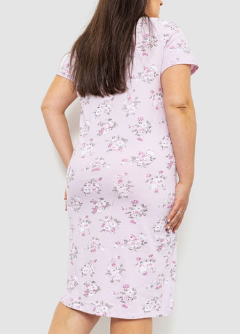 Ночная рубашка с цветочным принтом, цвет сиреневый, Ager (288750858)