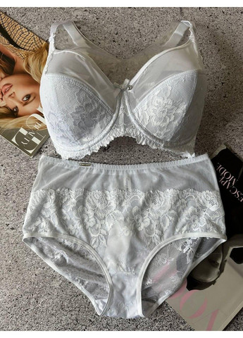 Білий білий комплект жіночої білизни Lanny Mode