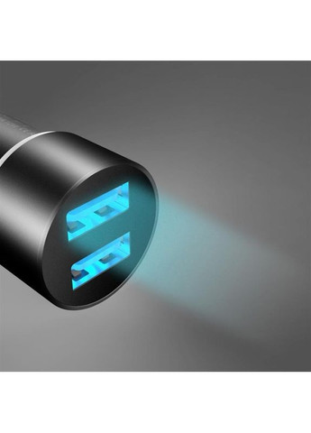 Автомобильное зарядное устройство SZ02 Aluminium (2USB, 2.4A) Black (AZP-000074) SkyDolphin (368592764)