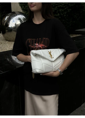 Сумка жіноча Puffer Small in Nappa Leather White Gold Chain No Brand (362044622)