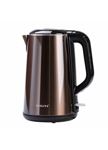 Електрочайник з нержавіючої сталі дисковий електричний чайник 2.2 л 2200 Вт (BM523) Sokany (372603082)