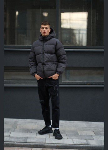 Серый зимний Пуховик Intruder