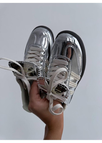 КРОСІВКИ ЖІНОЧІ ADIDAS SAMBA WALES BONNER SILVER METALLIC АДІДАС САМБА No Brand сірі демісезони (367175808)