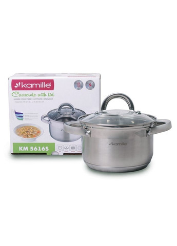 Каструля із кришкою 1,8 л KM-5616S Kamille (316616695)