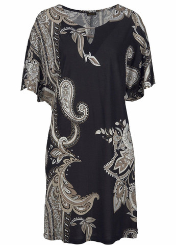 Чорна повсякденний сукня Lascana з квітковим принтом