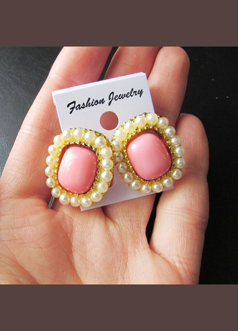 Розовые серьги жемчужные, 8945 Fashion Jewelry (336949600)