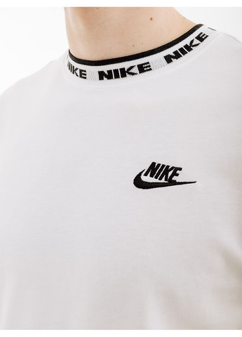 Белая мужская футболка club lbr ss top белый Nike