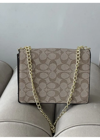 Жіноча сумка Mini Klare через плече бежевий Коуч MDR No Brand (382994327)