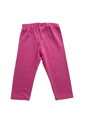 Пудровий літній комплект костюм для дівчинки футболка пудрова 2000-9 + велосипедки рожеві 2000-10 (104 см) OVS