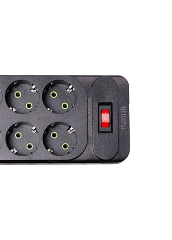 Мережевий фільтр подовжувач 5 м на 6 розеток 4 USB 2 Type-C та кнопкою вимкнення HP-5-16 Yiwu (385441515)
