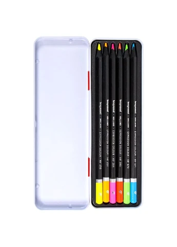 Набір кольорових олівців EXPRESSION NEON 6шт металева коробка Bruynzeel (387670821)