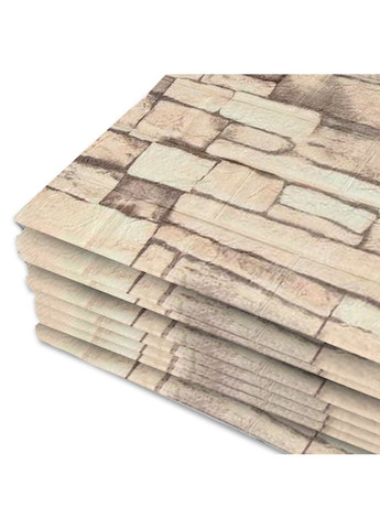 Самоклеюча 3D панель Бежева катеринославська цегла В РУЛОНІ 3080x700x3мм 3D Loft (300241612)