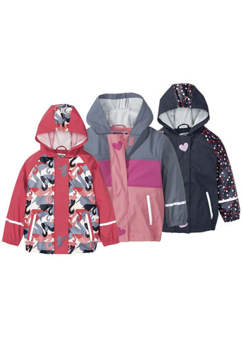 Куртка-дощовик водовідштовхувальна та вітрозахисна для дівчинки 307991 рожевий Lupilu (263131091)