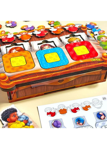 Дидактическая игра для детей "Малыши в кроватке" PSD303 (ПСД303) Ubumblebees (361243022)