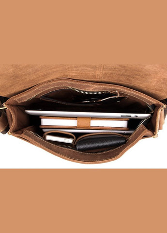 Сумка мужская через плечо кожаная 14231 в винтажном стиле Коричневая Vintage (302008920)