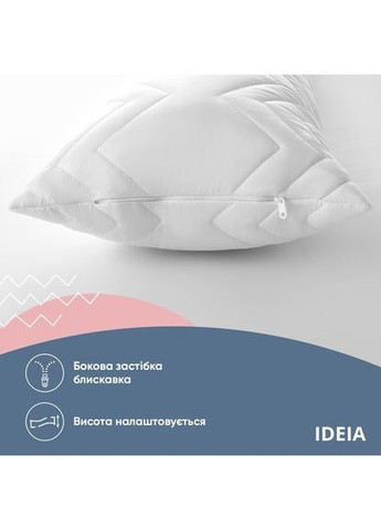 ПОДУШКА NORDIC COMFORT+ ДЛЯ ОТДЫХА И СНА ТМ 40Х140 СМ С МОЛНИЕЙ Белая IDEIA (367726690)