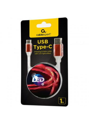 Дата кабель USB 2.0 AM to TypeC 1.0m 2A (CC-USB-CMLED-1M) Cablexpert usb 2.0 am to type-c 1.0m 2a (268145936)