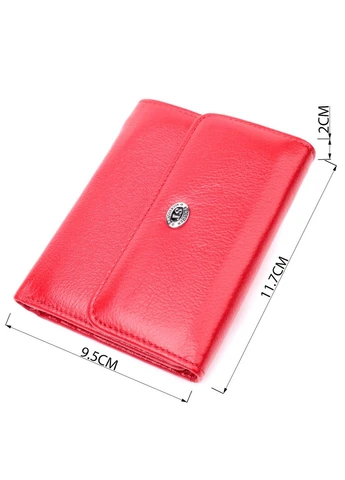 Яркий женский кошелек с монетницей из натуральной кожи 19482 st leather (393223386)